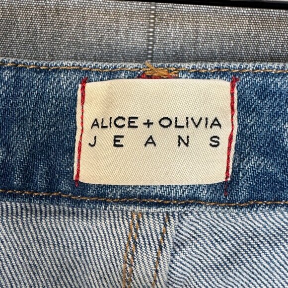 ALICE +OLIVIA Fabulous Mid Rise 70s Bootcut Jeans; Best Intentions Wash Size 30 - Picture 10 of 16